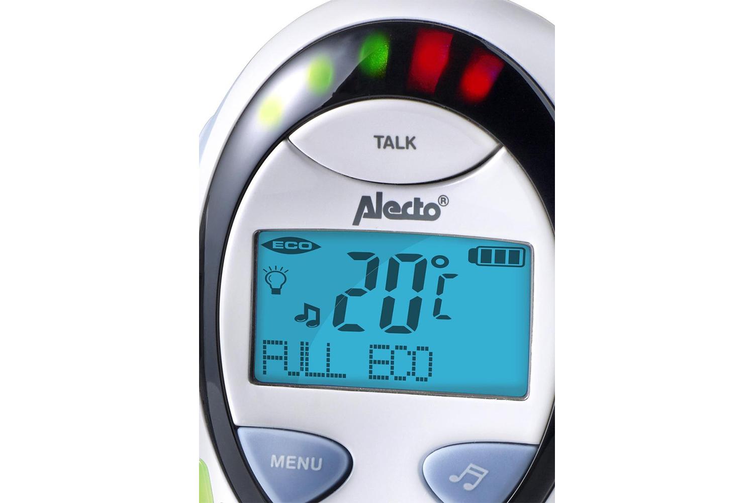 Alecto DBX-88 ECO Full Eco DECT Baby Monitor with Display | White/Blue-2