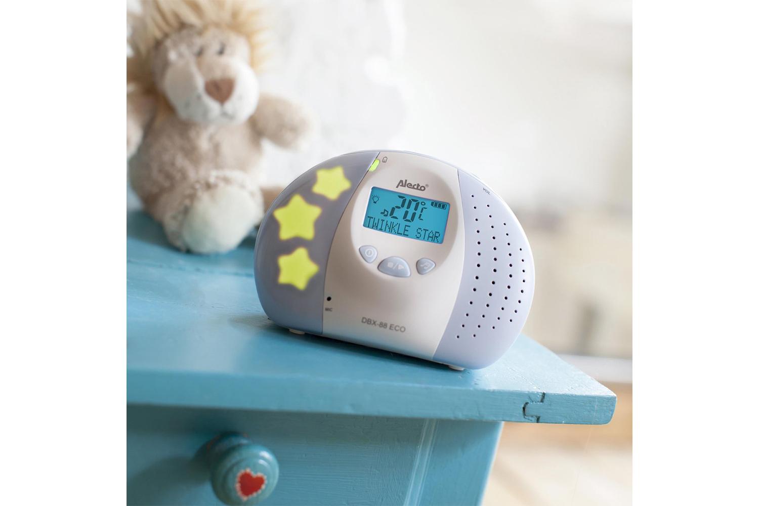 Alecto DBX-88 ECO Full Eco DECT Baby Monitor with Display | White/Blue-10