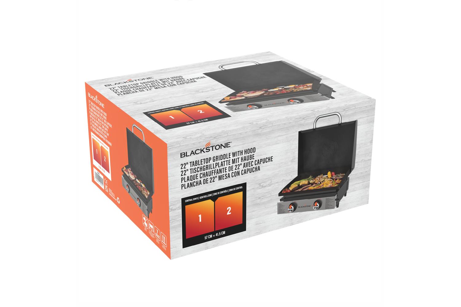 Blackstone | 257-2144eu | 22" Outdoor Tabletop Griddle With Hood-7