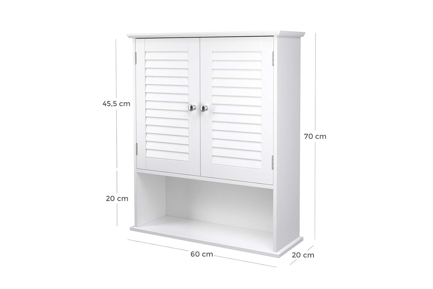 Vasagle Hanging Bathroom Storage Organizer | White-7