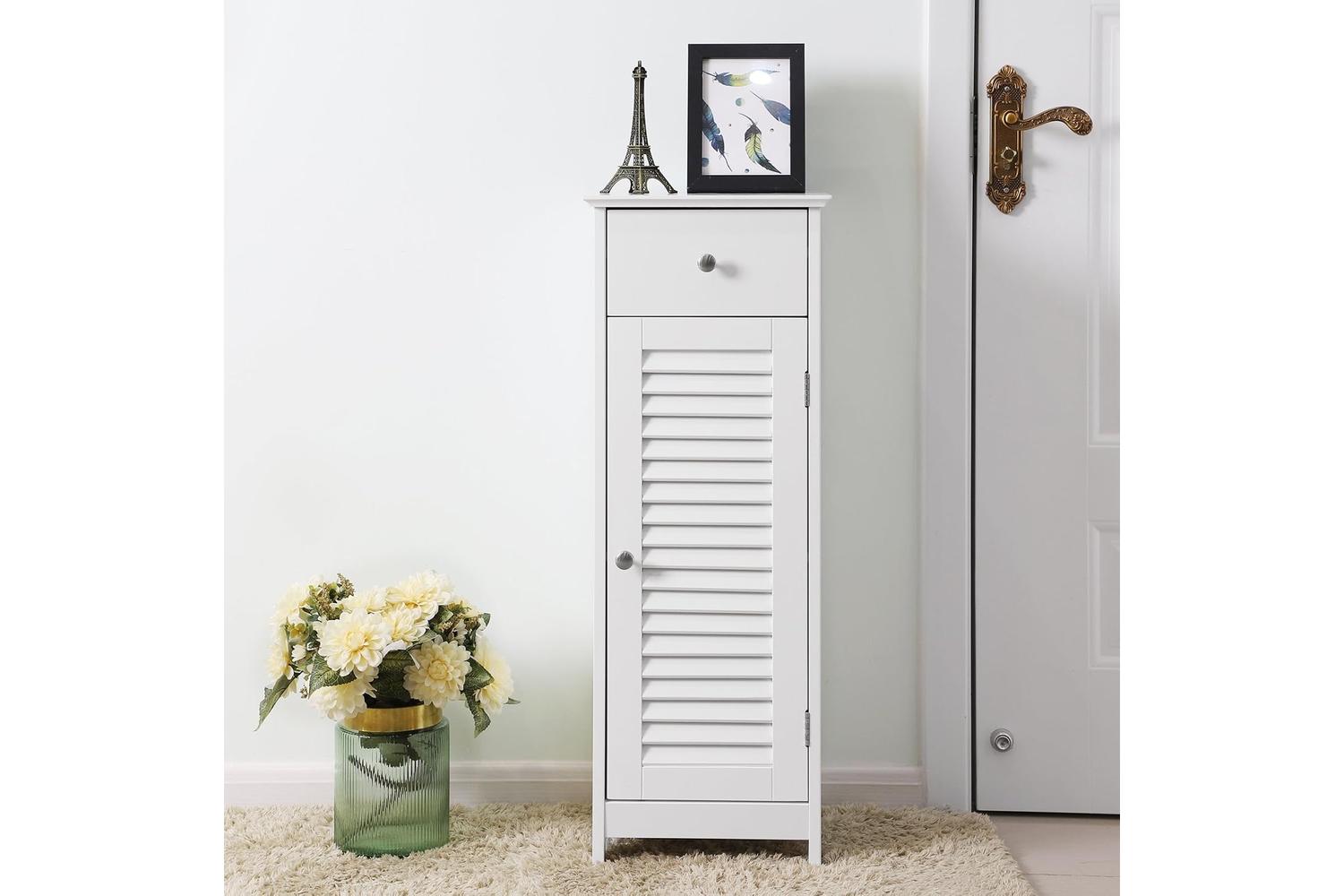 Vasagle  Narrow Floor Standing Cabinet for Bathroom | White-7