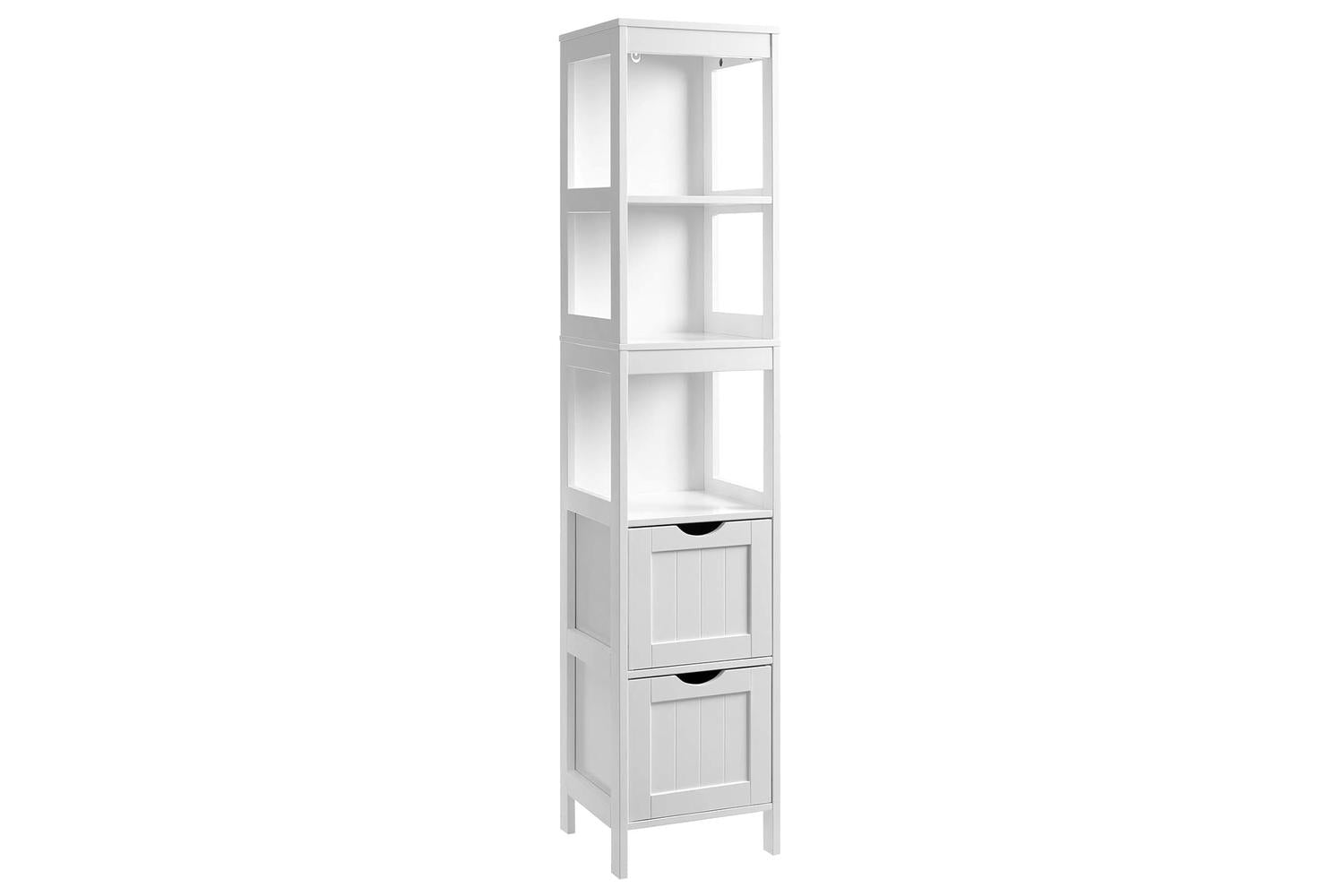 Vasagle  Linen Tower with 2 Drawers for Bathroom | White