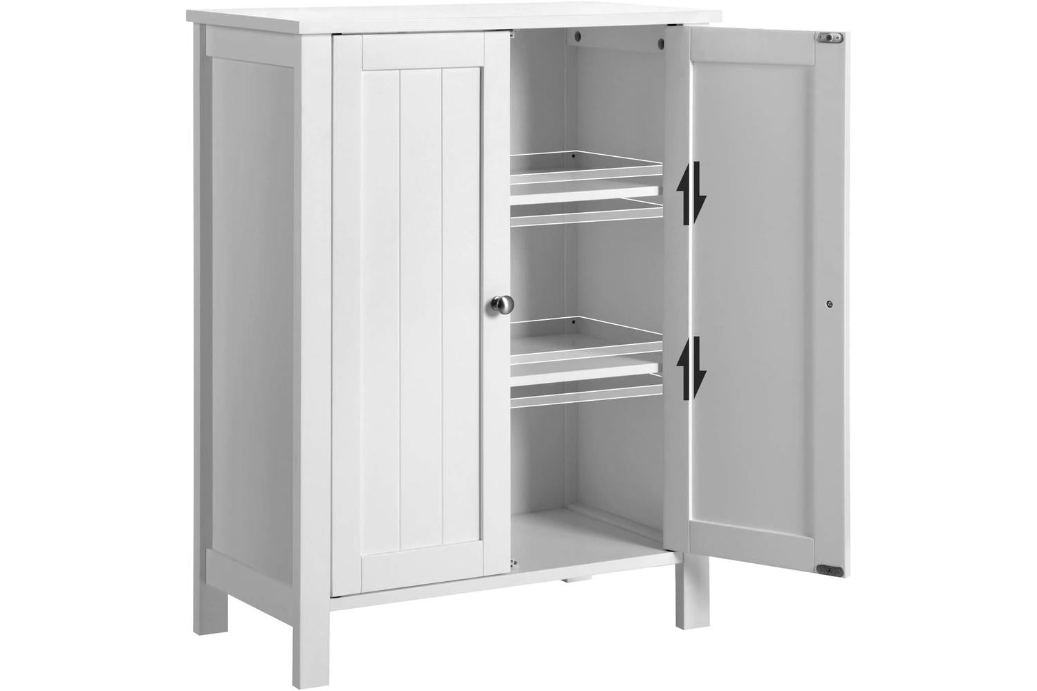 Vasagle  Floorstanding Bathroom Storage Sideboard | White-5