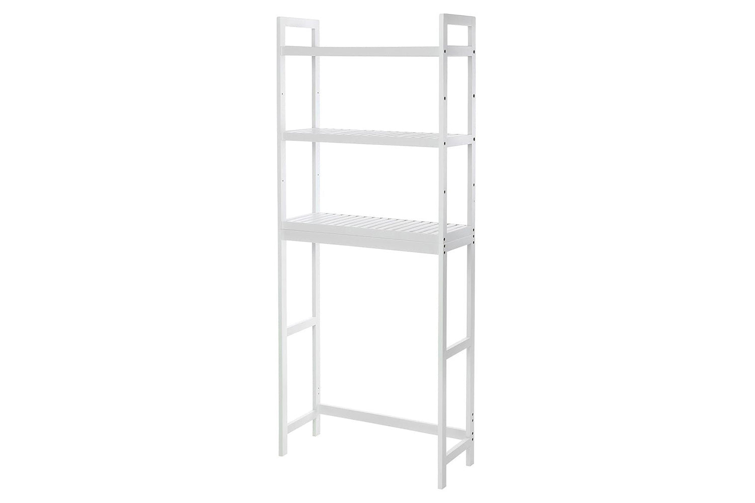 Songmics Adjustable Shelves Bathroom Organizer | White-2