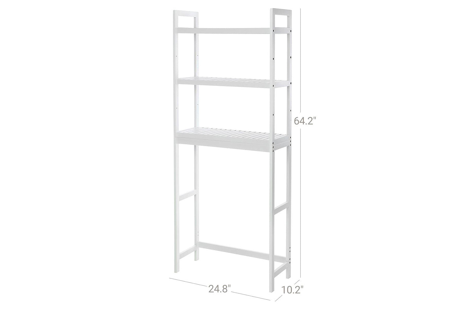 Songmics Adjustable Shelves Bathroom Organizer | White-6