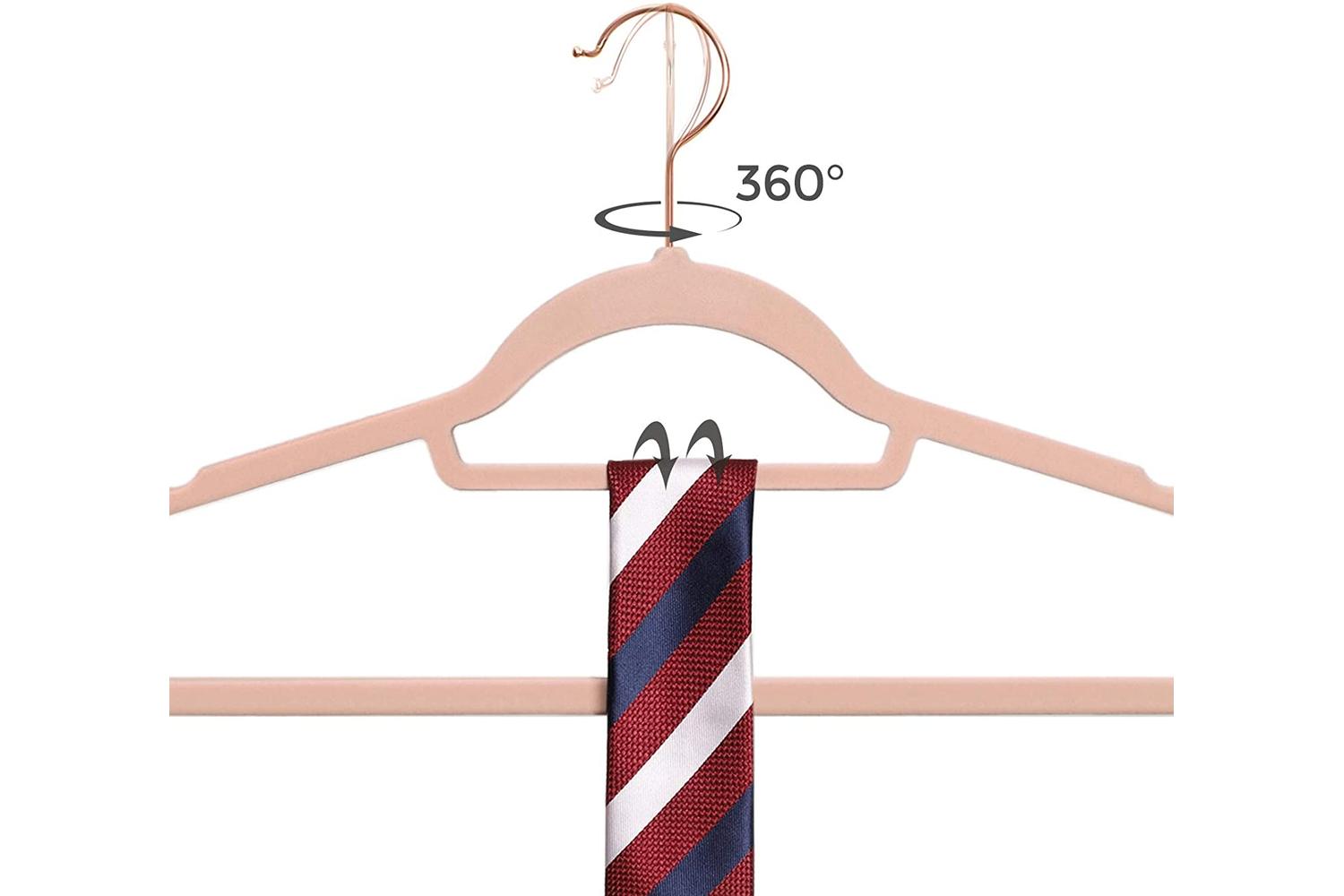 Songmics Velvet Clothes Hangers | Light Pink-7