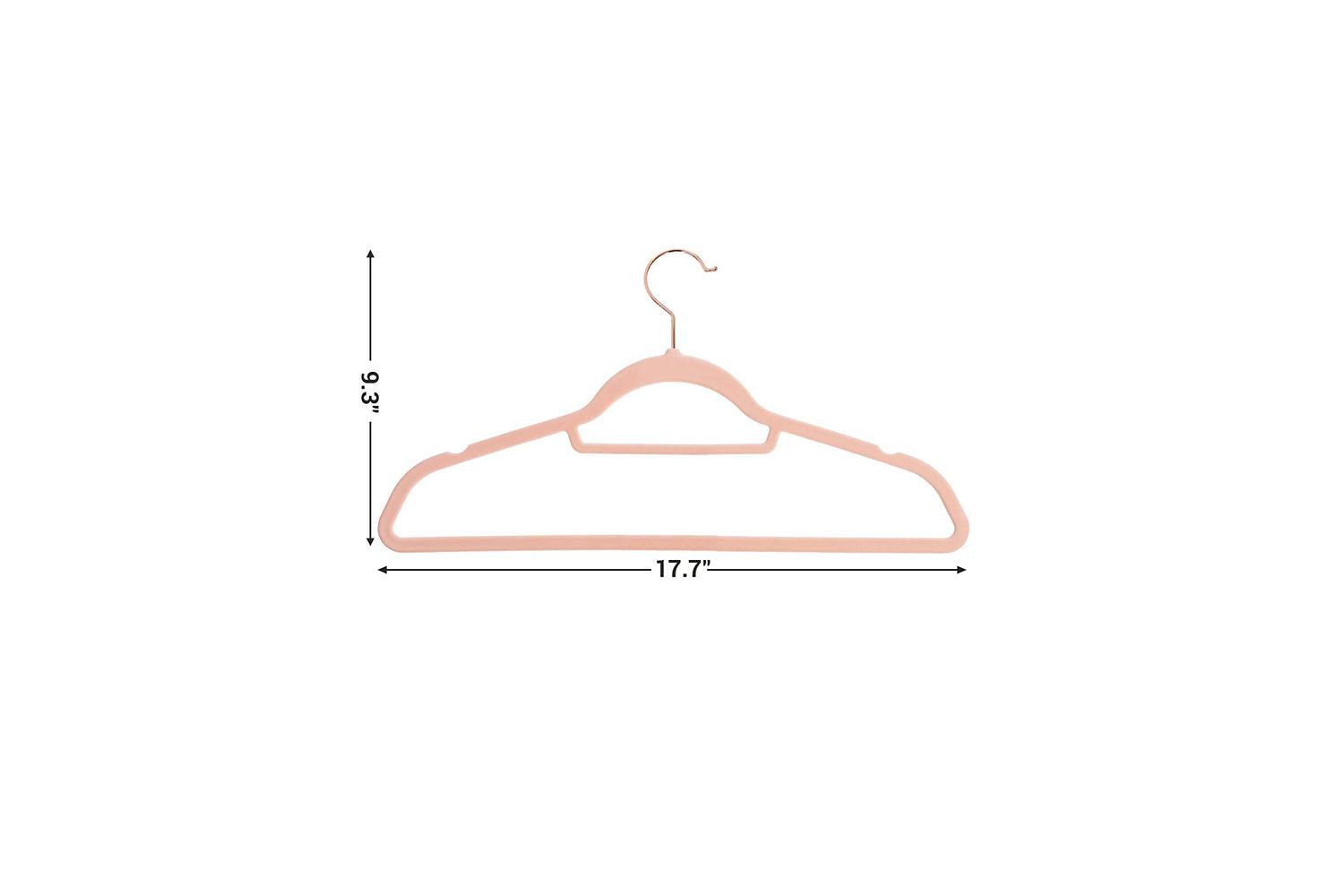 Songmics Velvet Clothes Hangers | Light Pink-8