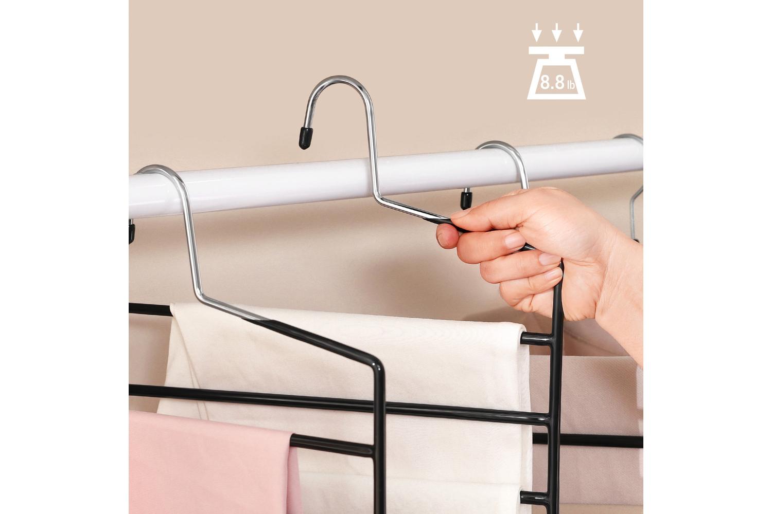 Songmics Pants Hangers Space Saving | Black-6