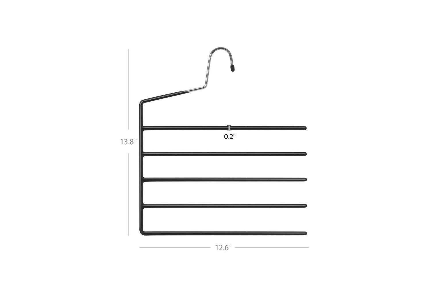 Songmics Pants Hangers Space Saving | Black-7