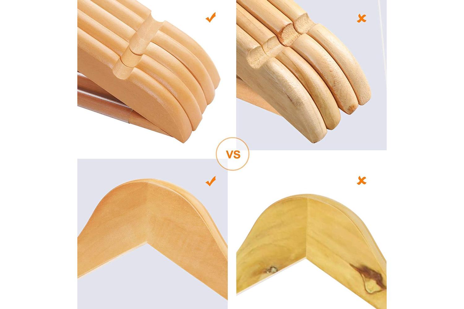 Songmics CRW001-20 Wooden Hangers | Pack of 2-5