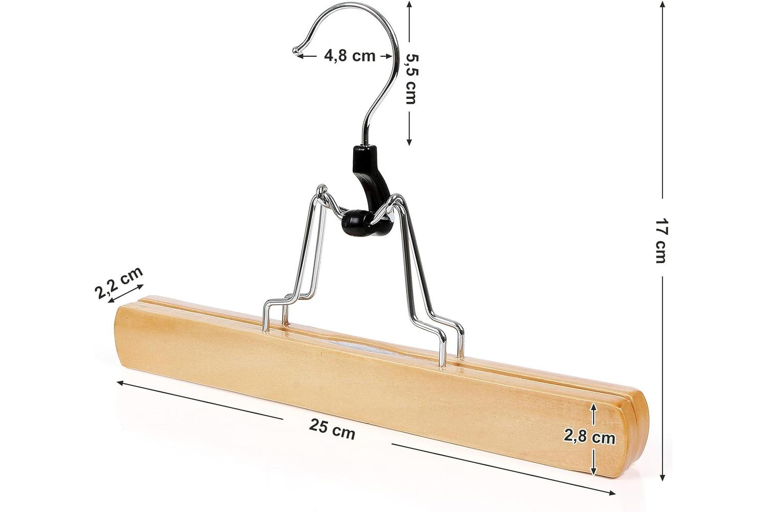 Songmics Crw007-12 Solid Wood Pants Hanger-7