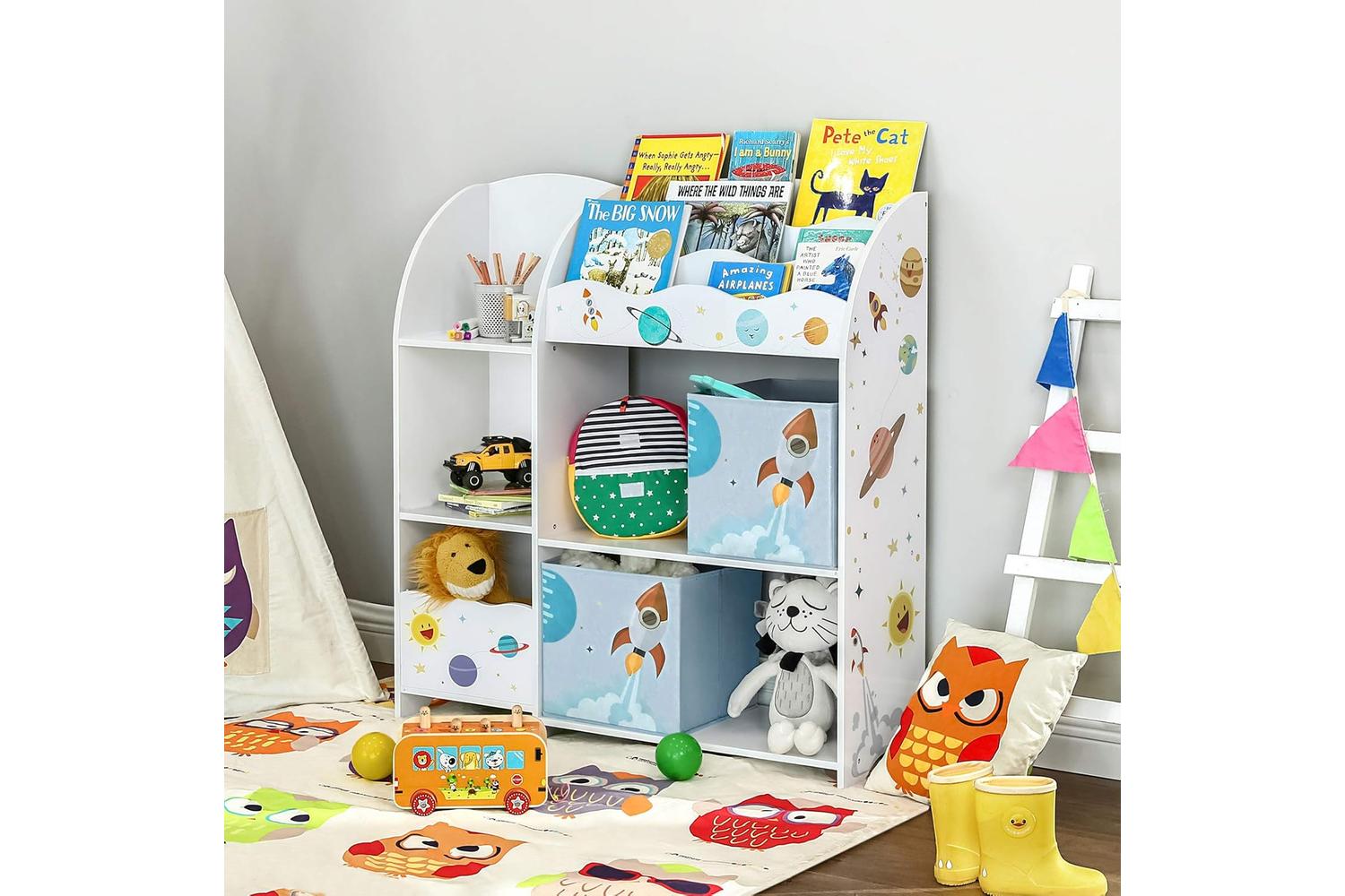 Songmics Kids Toy and Book Organizer-3