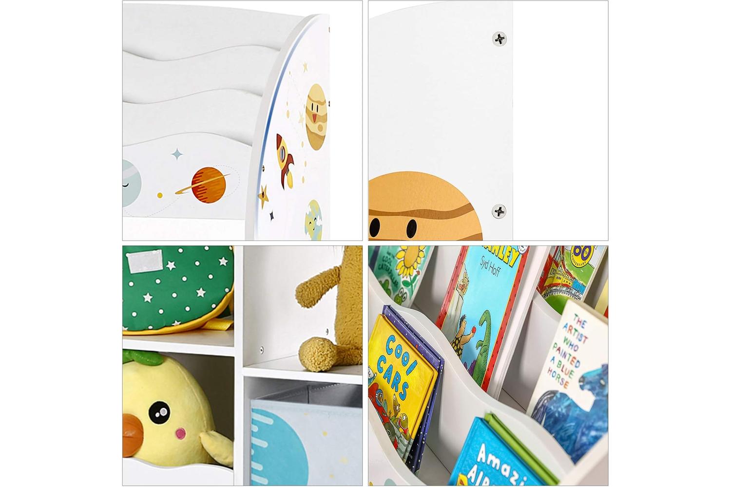 Songmics Kids Toy and Book Organizer-4