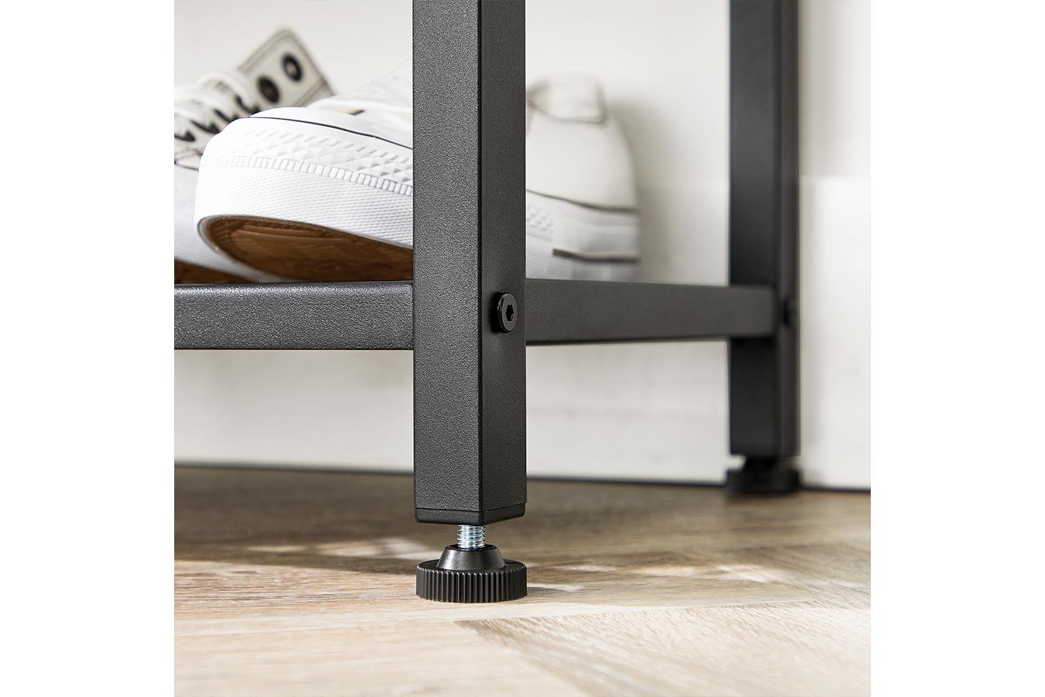 Vasagle Coat Rack Entryway Organizer | Rustic Brown & Black-6