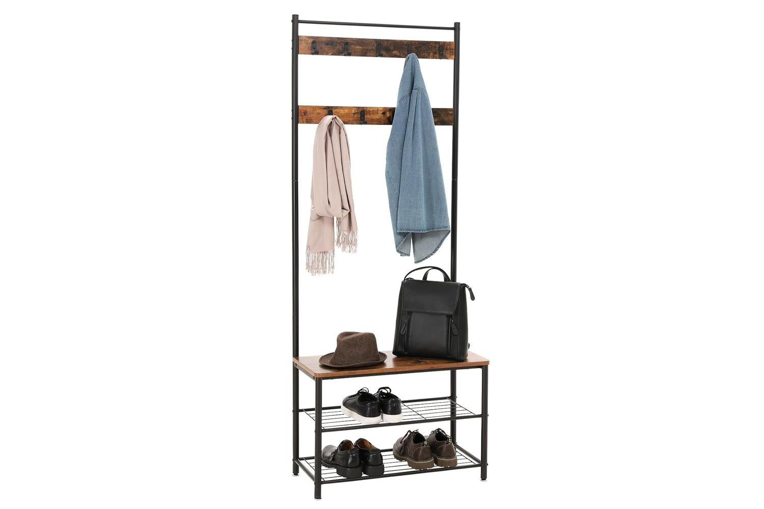 Vasagle Entryway Coat Rack | Black & Vintage-5