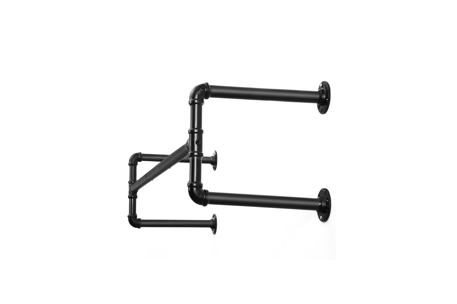 Songmics Industrial Pipe Clothes Rack | Black-3