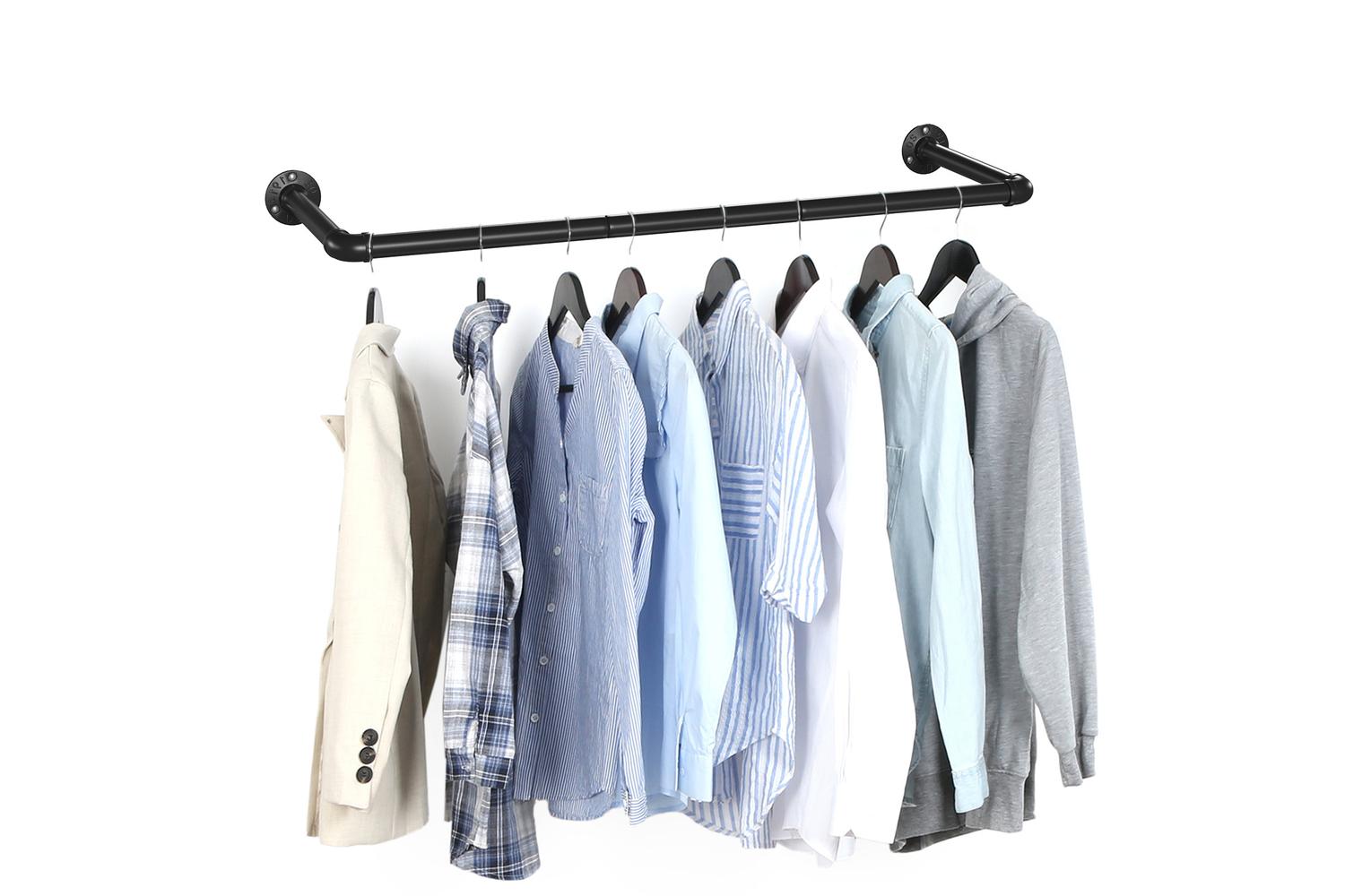 Songmics Clothes Hanging Bar Set | Black-5
