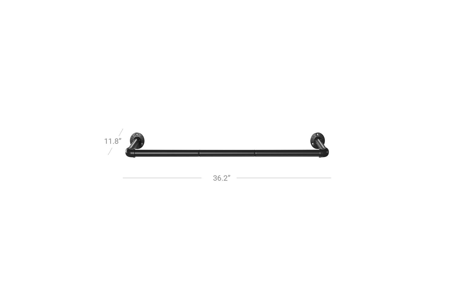 Songmics Clothes Hanging Bar Set | Black-8