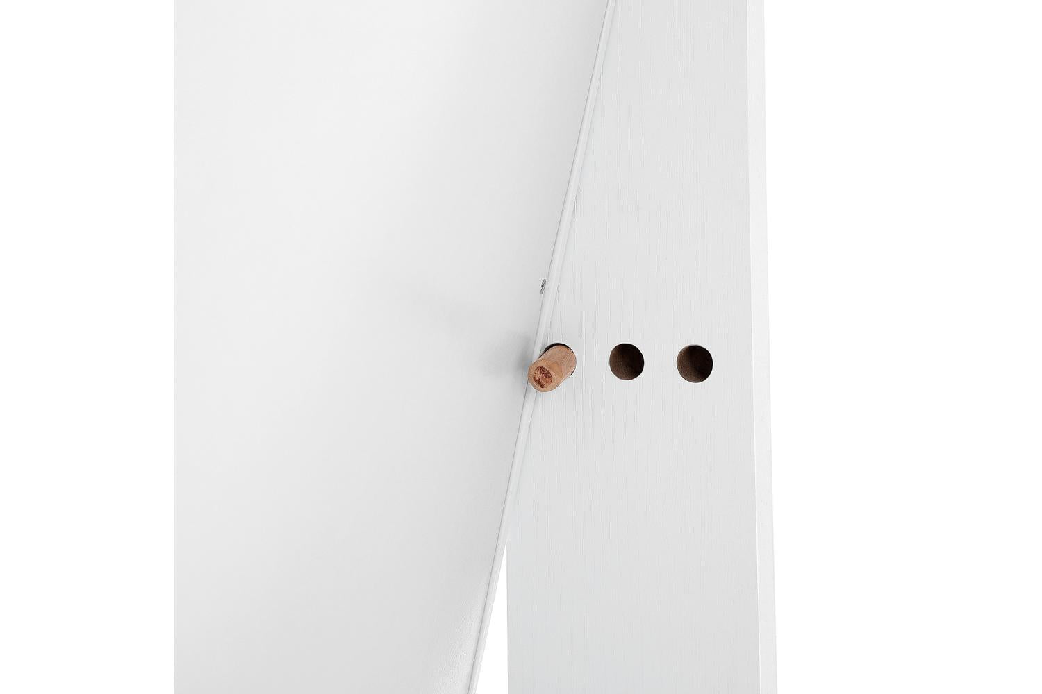 Songmics Freestanding Jewelry Cabinet Armoire with Mirror | White-7
