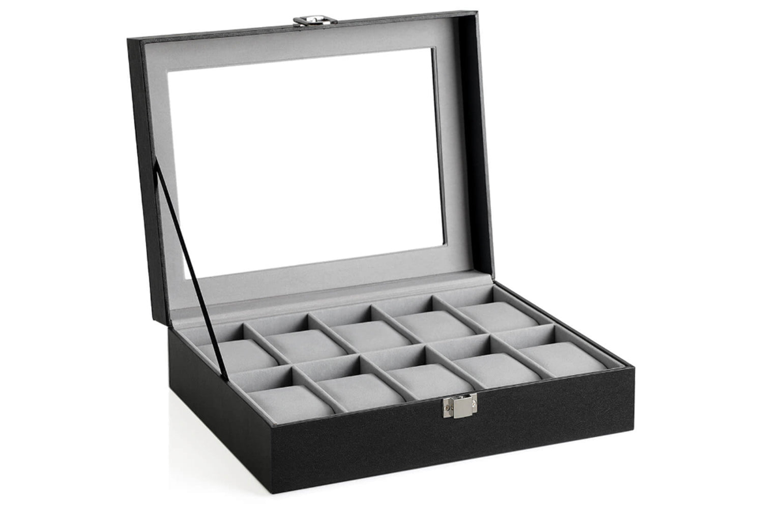 Songmics 10 Slots Watch Box | Black