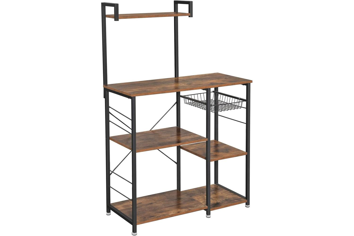 Vasagle Industrial Baker's Rack With Shelves | Rustic Brown
