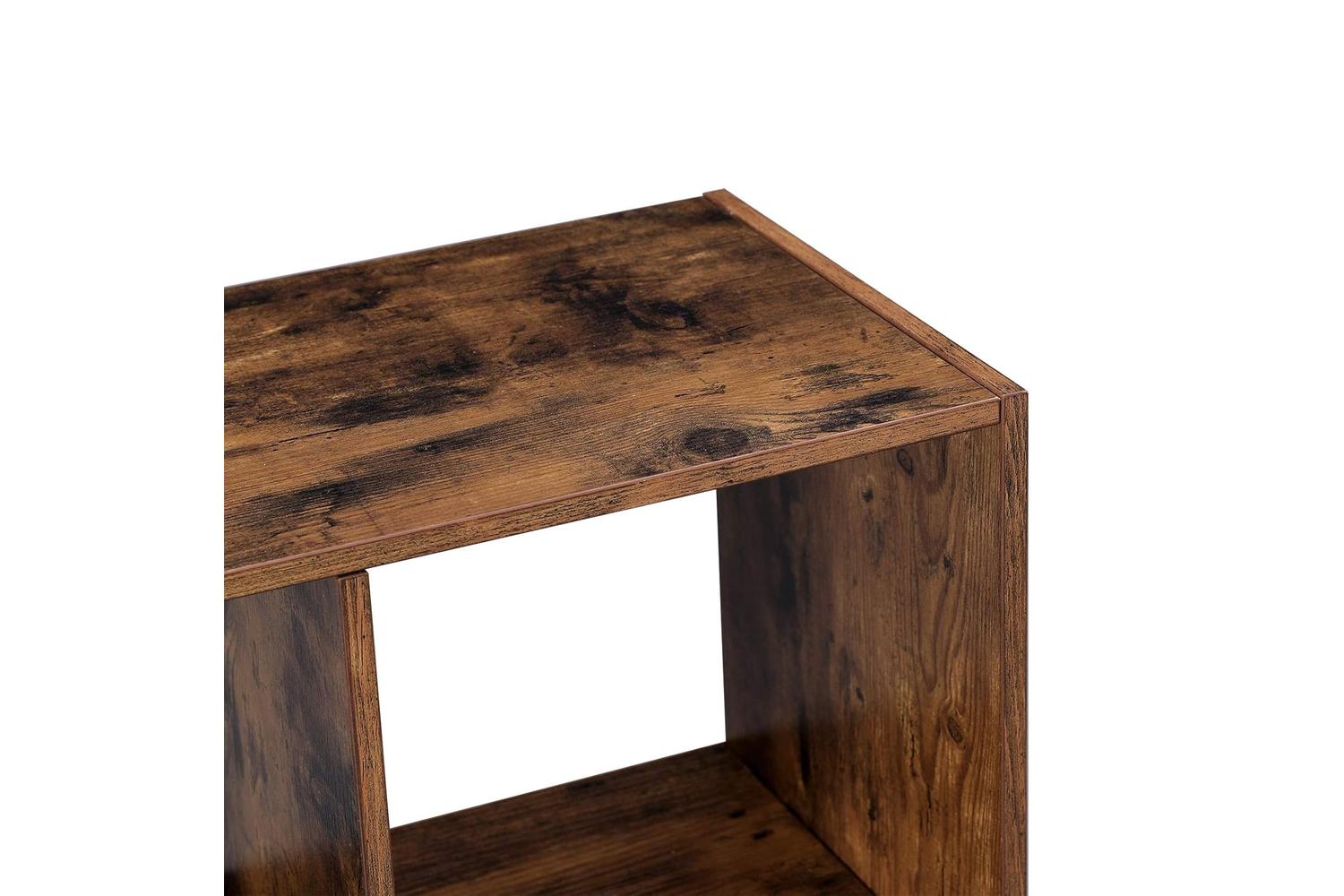 Vasagle 8 Compartment Bookshelf | Rustic Brown-5
