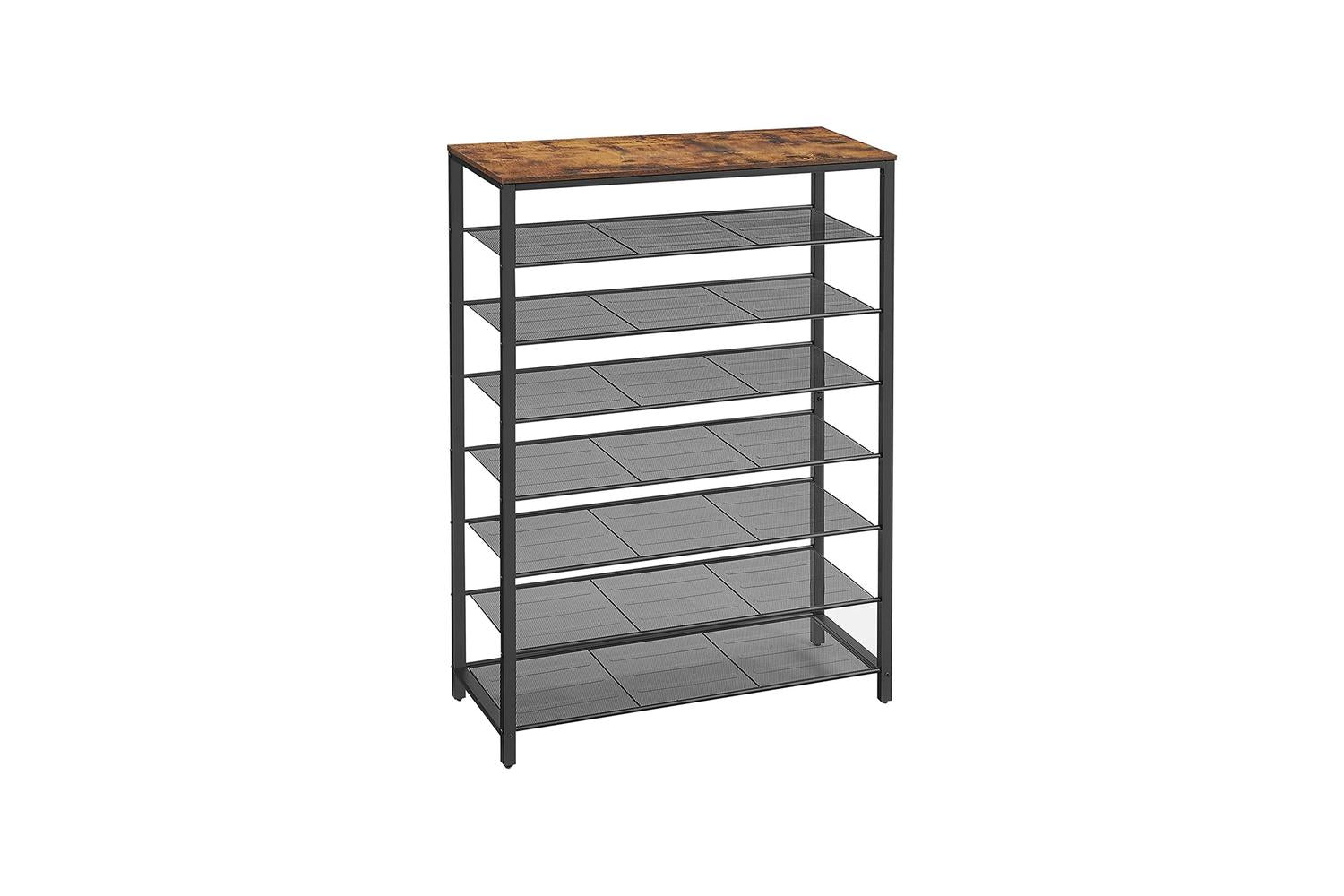 Vasagle  Shoe Rack With 7 Metal Shelves | Black-2