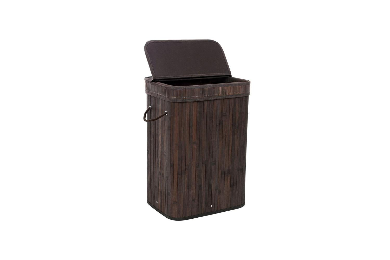 Songmics Bamboo Laundry Hamper | Dark Brown