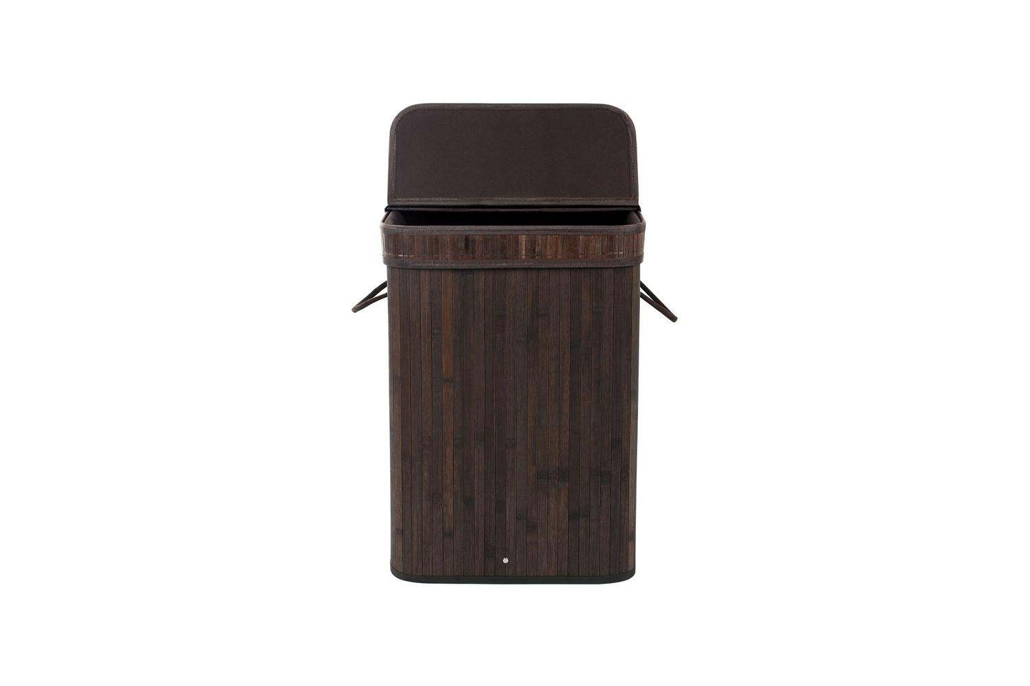 Songmics Bamboo Laundry Hamper | Dark Brown-3