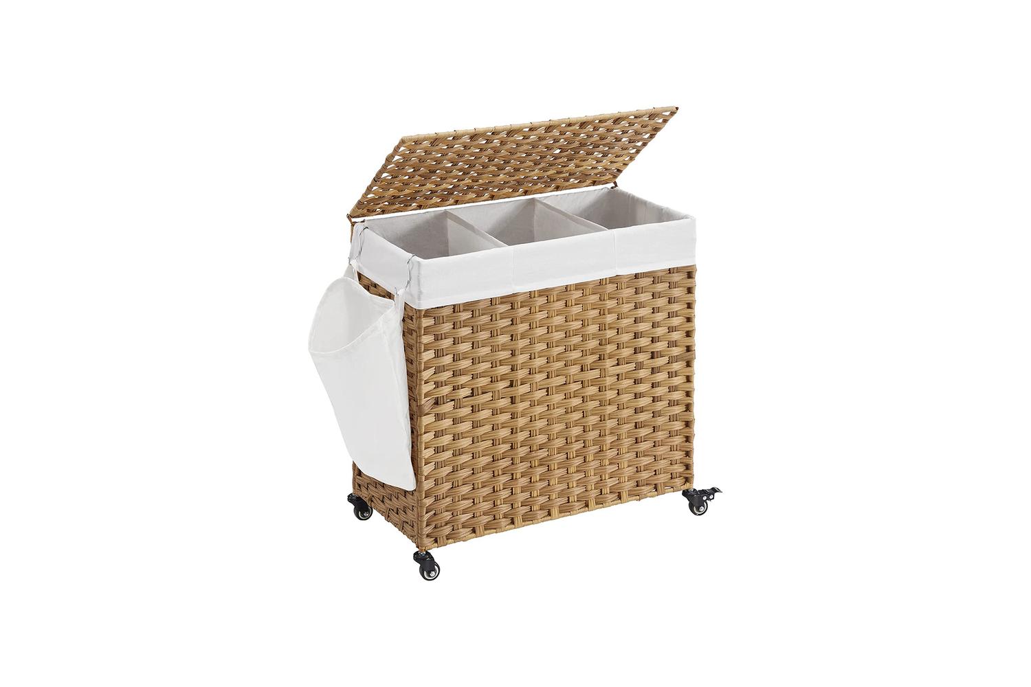 Songmics Laundry Hamper With Removable Bag | Natural-2