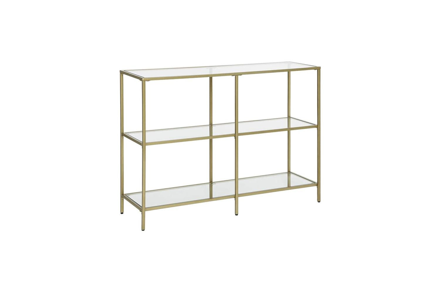 Vasagle Modern Design Glass Console Sofa Table | Golden-2