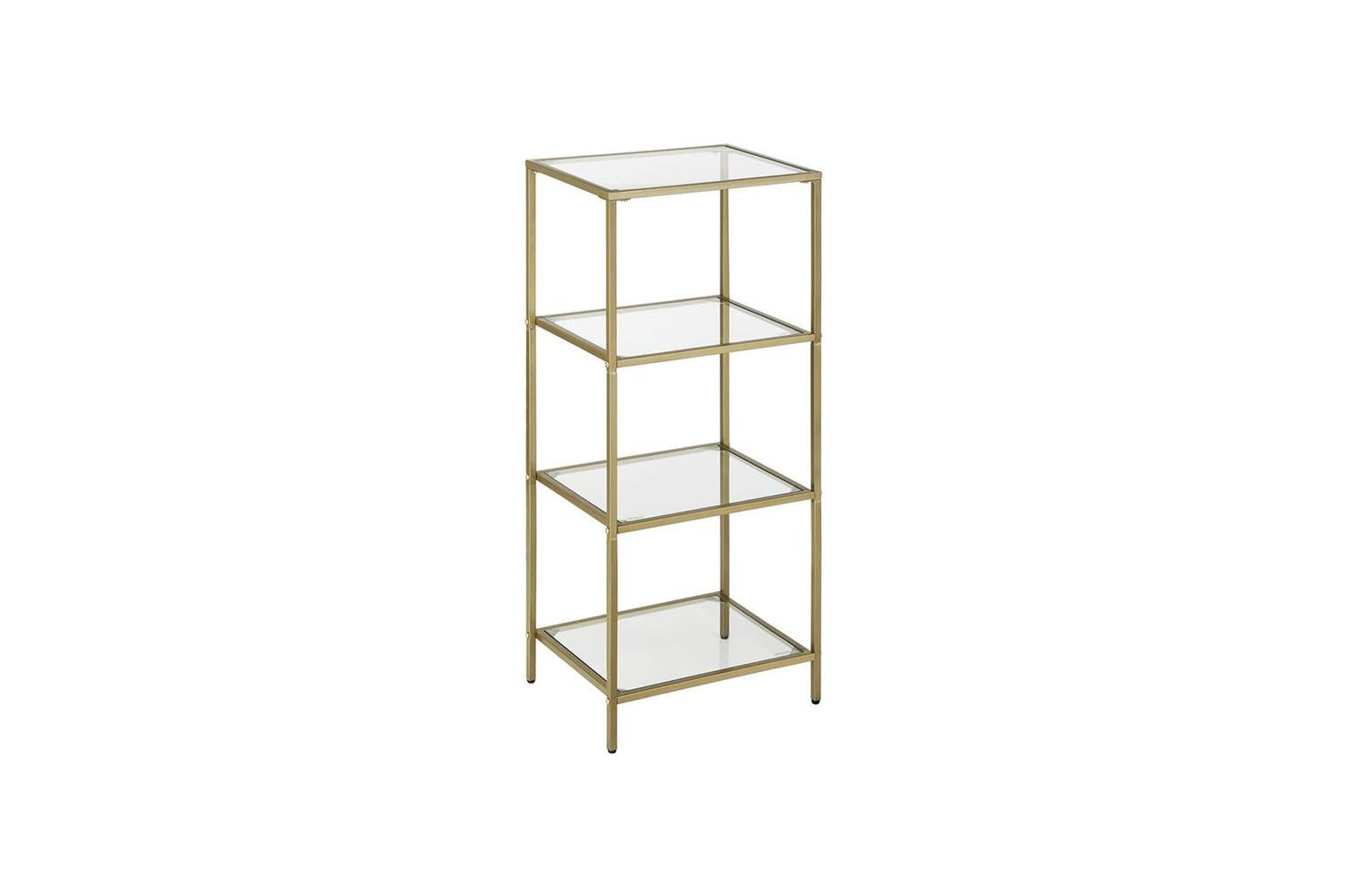 Vasagle Tempered Glass Storage Rack | Golden