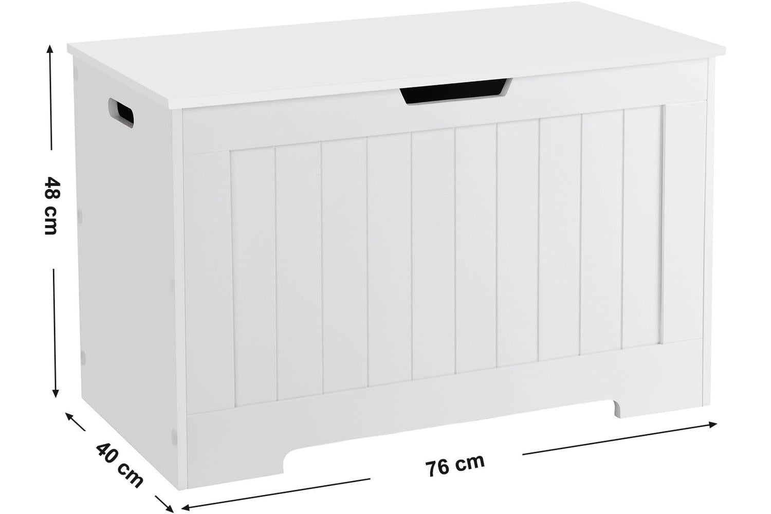 Vasagle Storage Chest Bench with Lift Top | White-2
