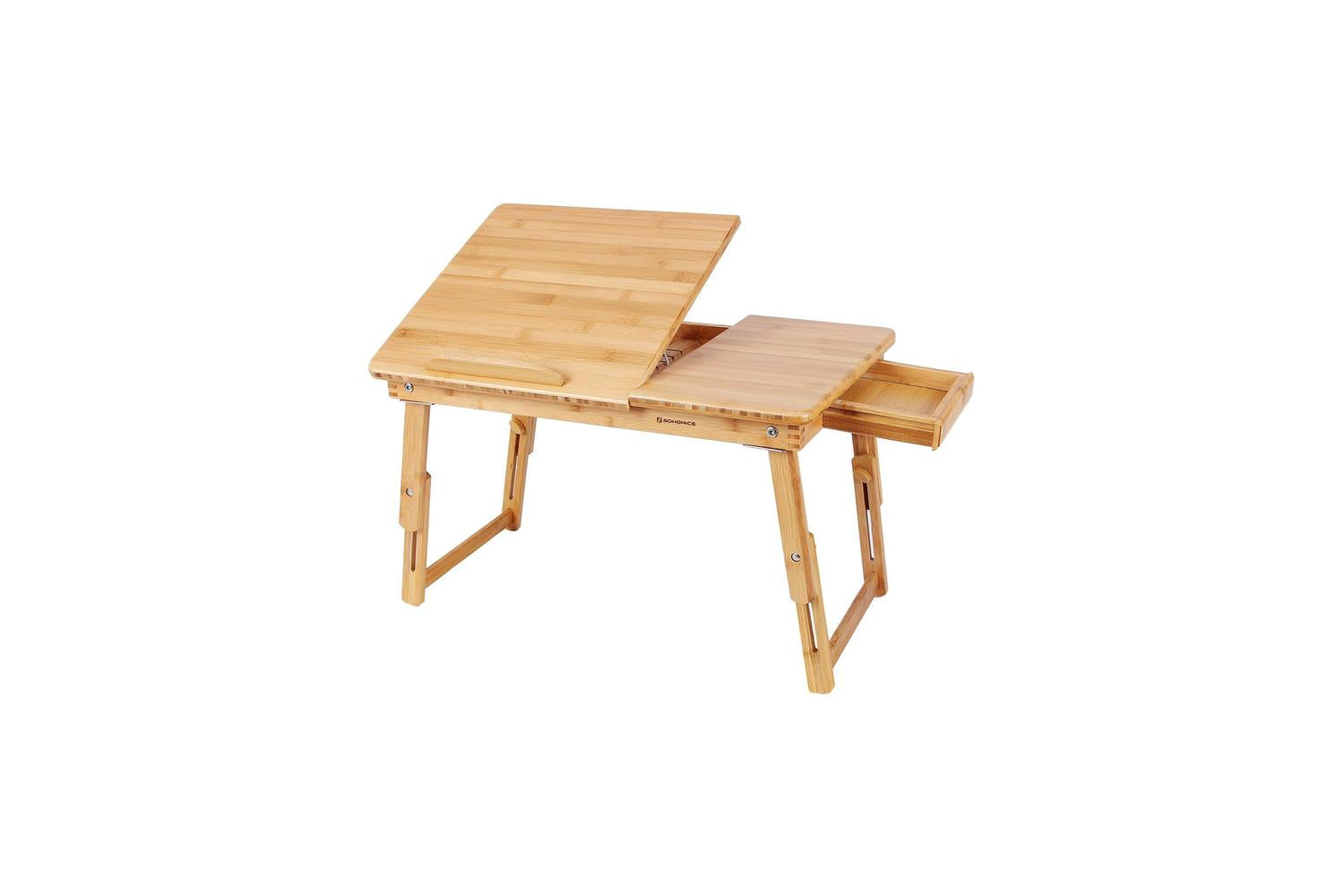 Songmics Adjustable Laptop Desk | Natural Bamboo-3