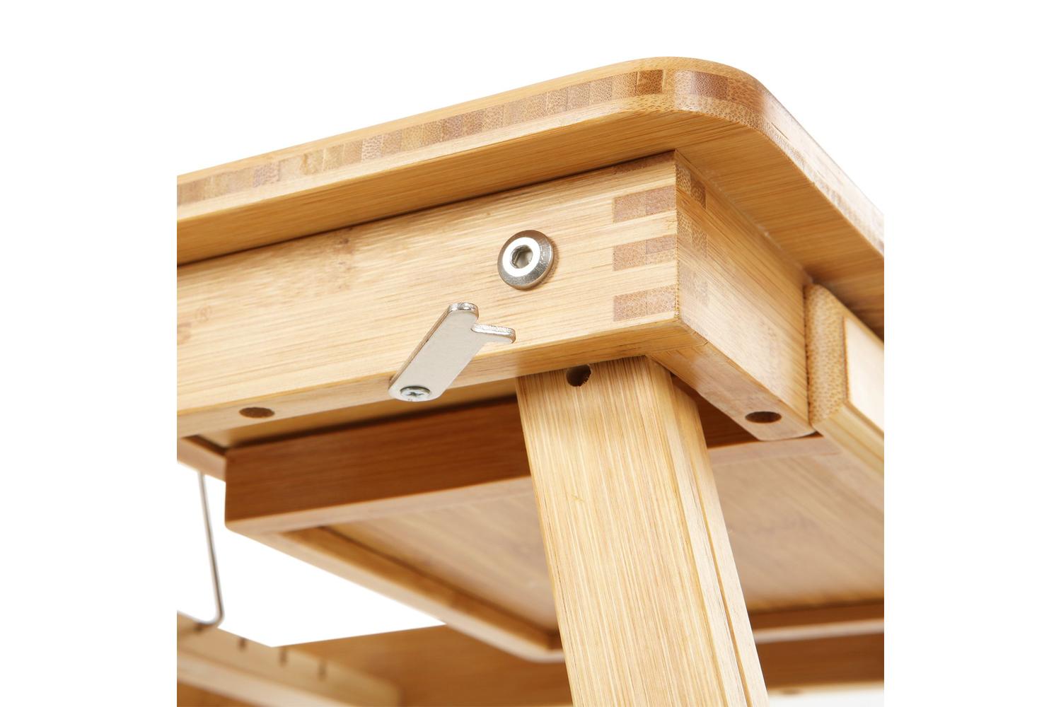 Songmics Adjustable Laptop Desk | Natural Bamboo-7