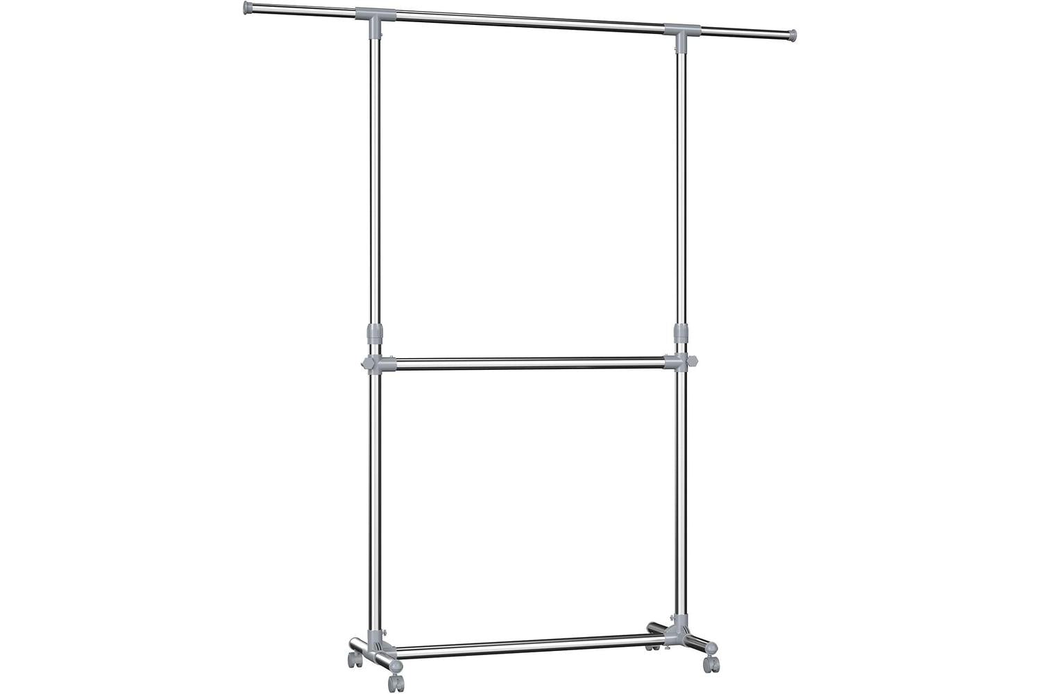 Songmics Movable Clothes Rack | Silver