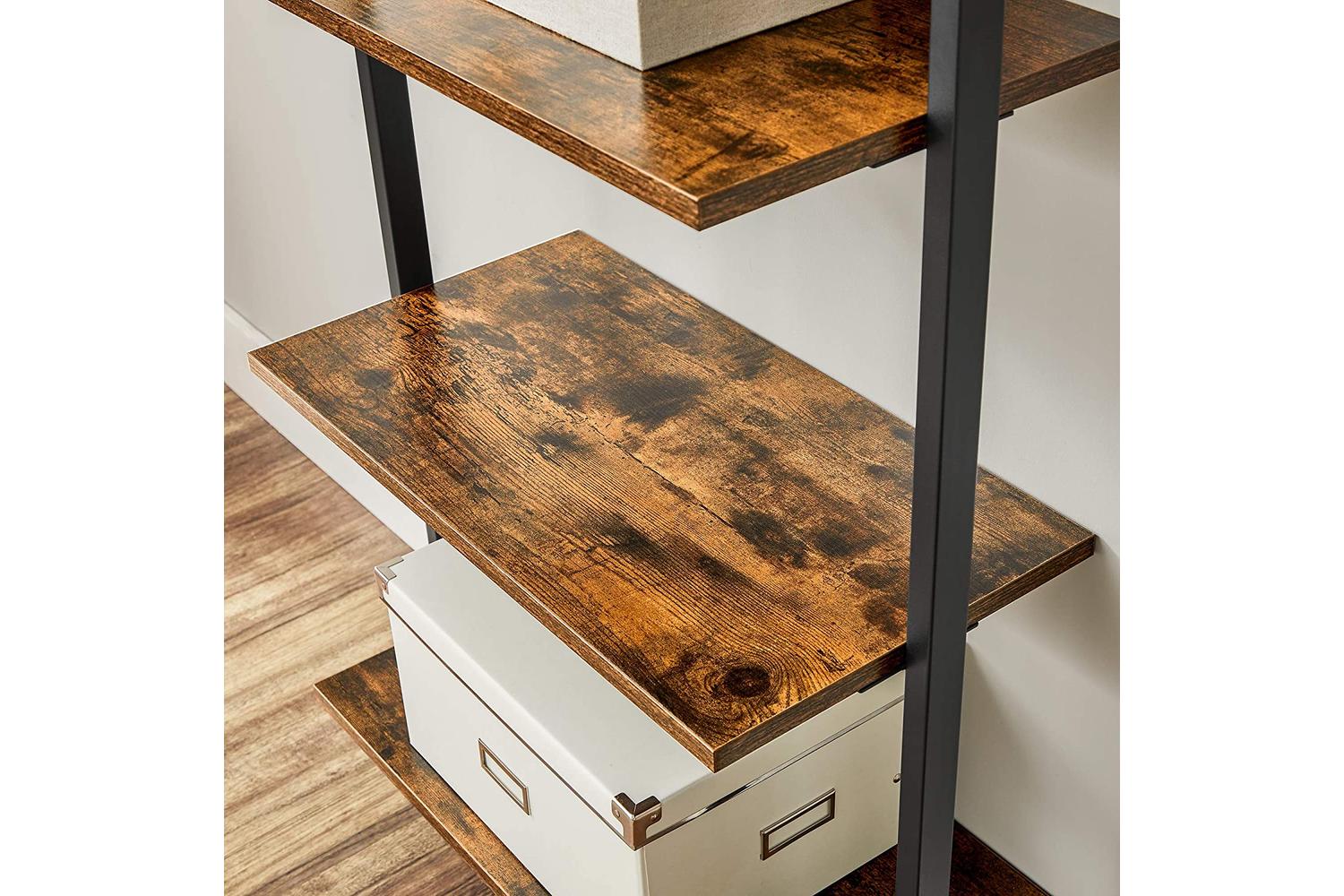 Vasagle Ladder Shelves | 6 Shelves | Rustic Natural/Black-7