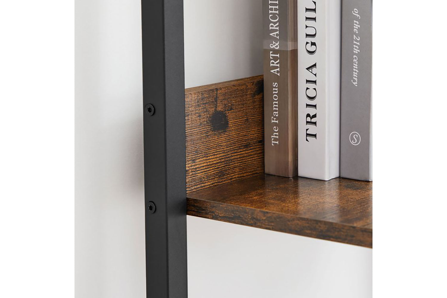Vasagle Ladder Shelves | Narrow | 5 Shelves | Rustic Brown/Black-2