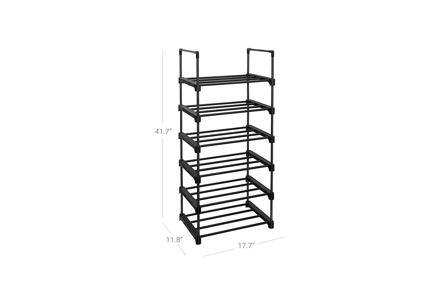 Songmics Iron Shoe Storage Organizer | Black-8