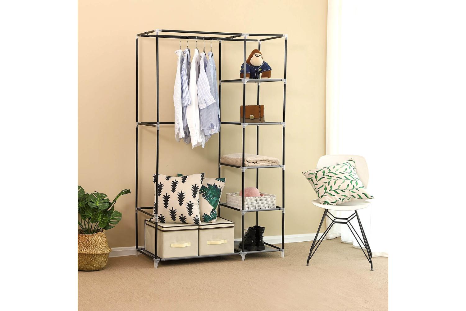 Songmics  43" Portable Clothes Closet | Grey-5