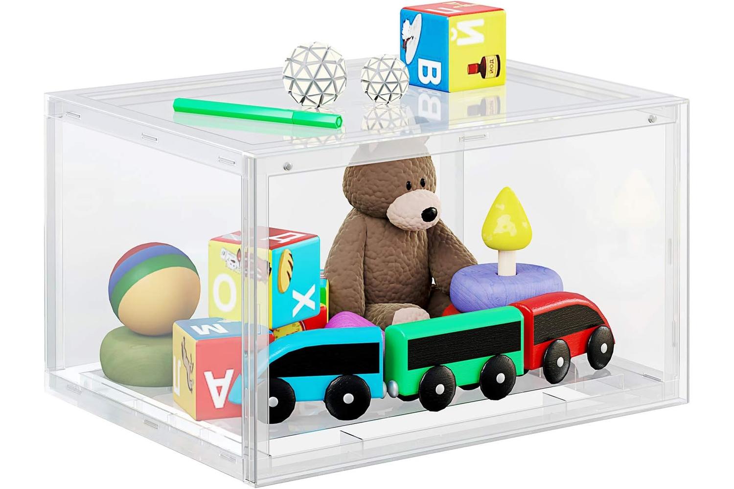 Songmics 6 Stackable Shoe Organizers | Transparent-6