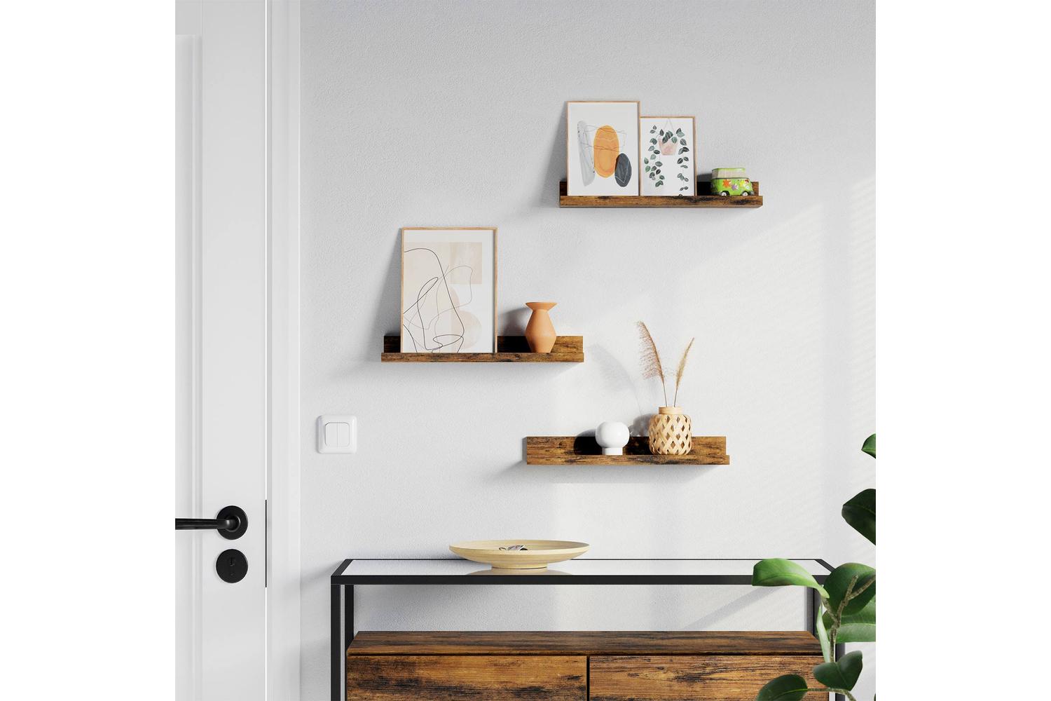 Vasagle Wall Shelves Set Of 3 | Rustic Brown-5
