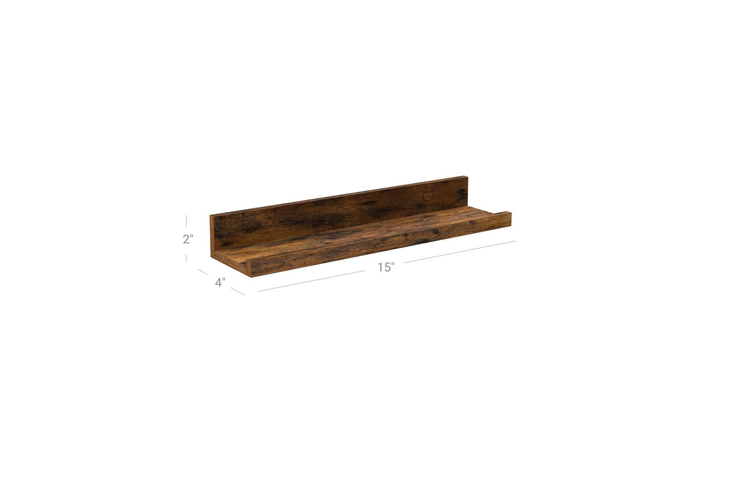 Vasagle Wall Shelves Set Of 3 | Rustic Brown-8