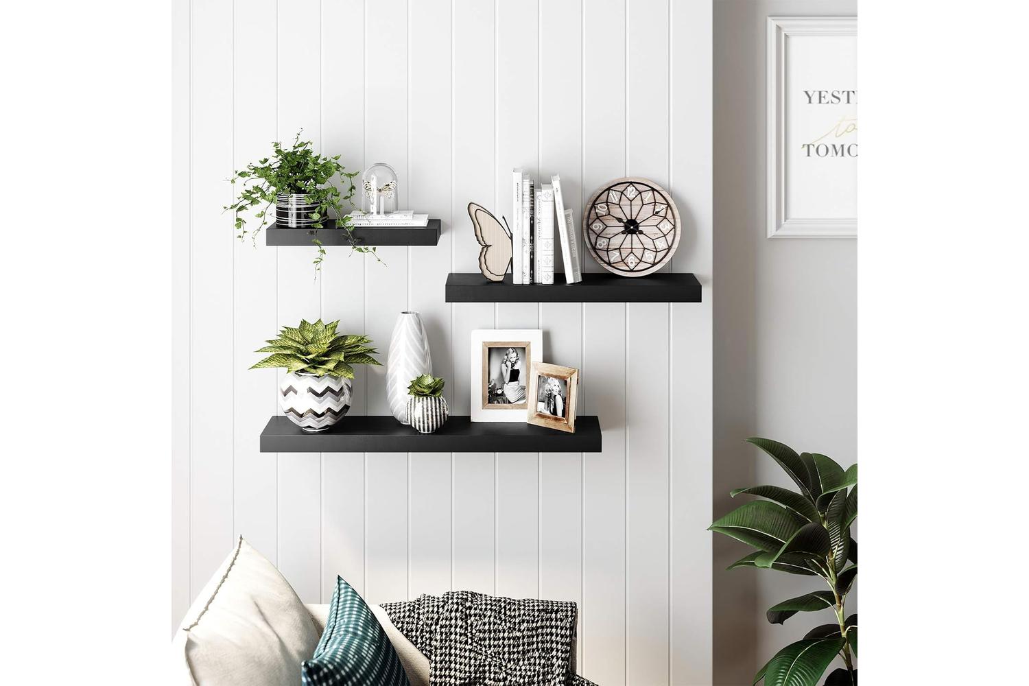 Vasagle Vintage Floating Shelf | Rustic Brown-2