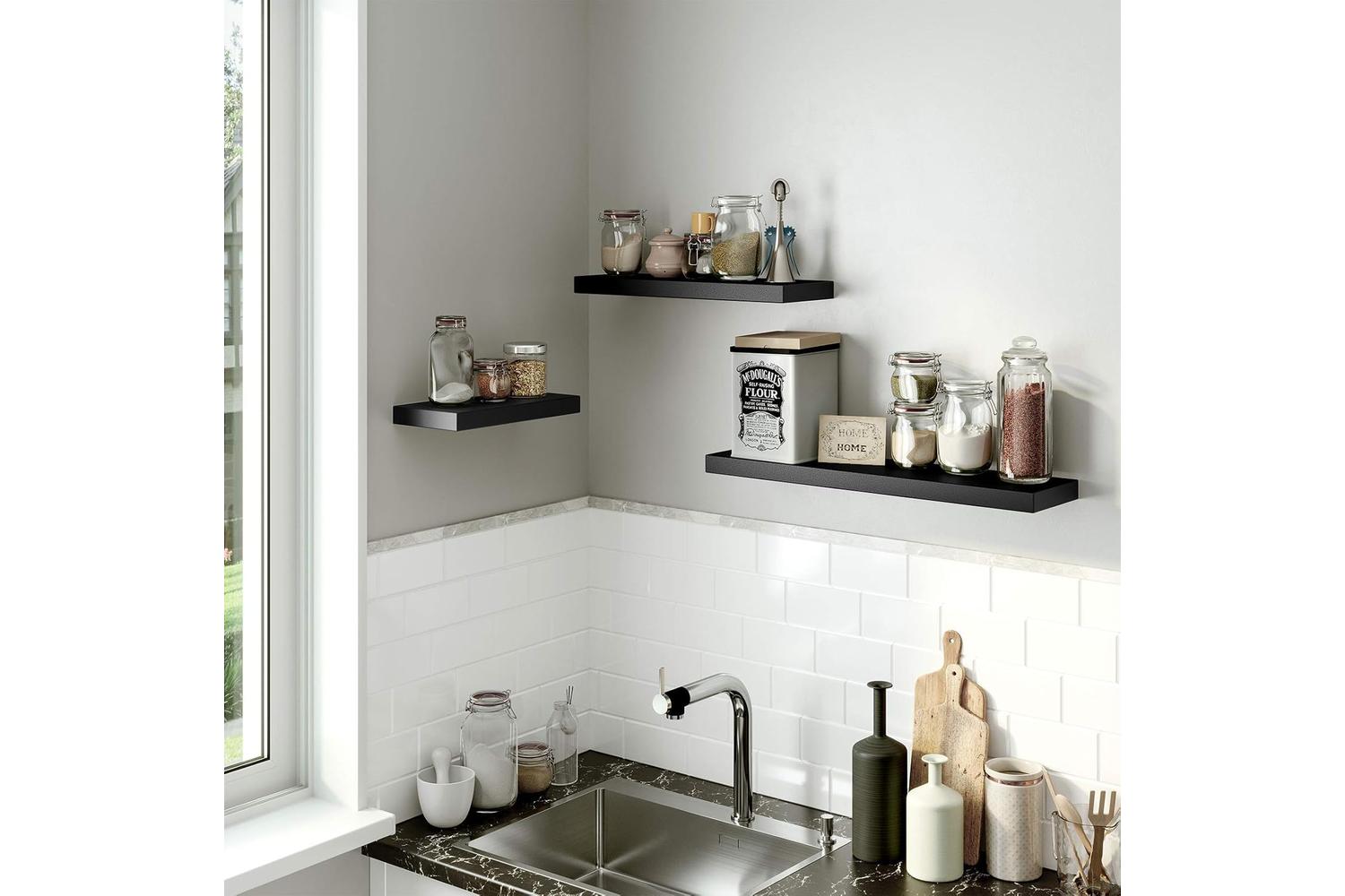 Vasagle Vintage Floating Shelf | Rustic Brown-3