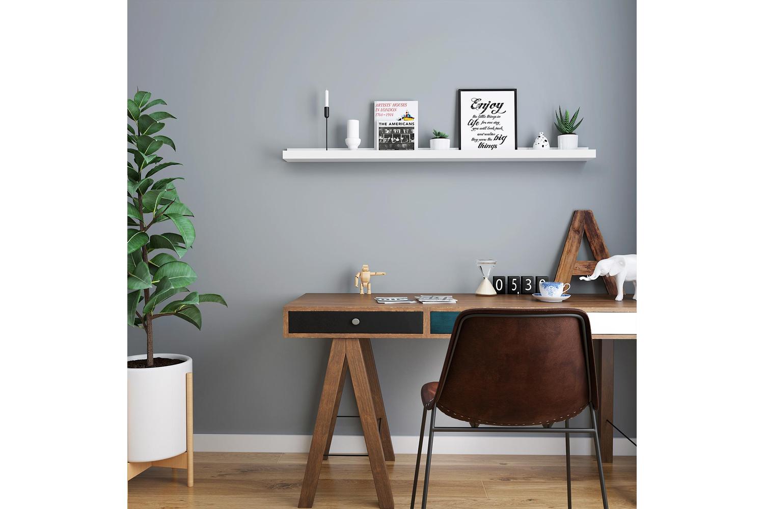Songmics Picture Ledge Floating Shelf | White-6