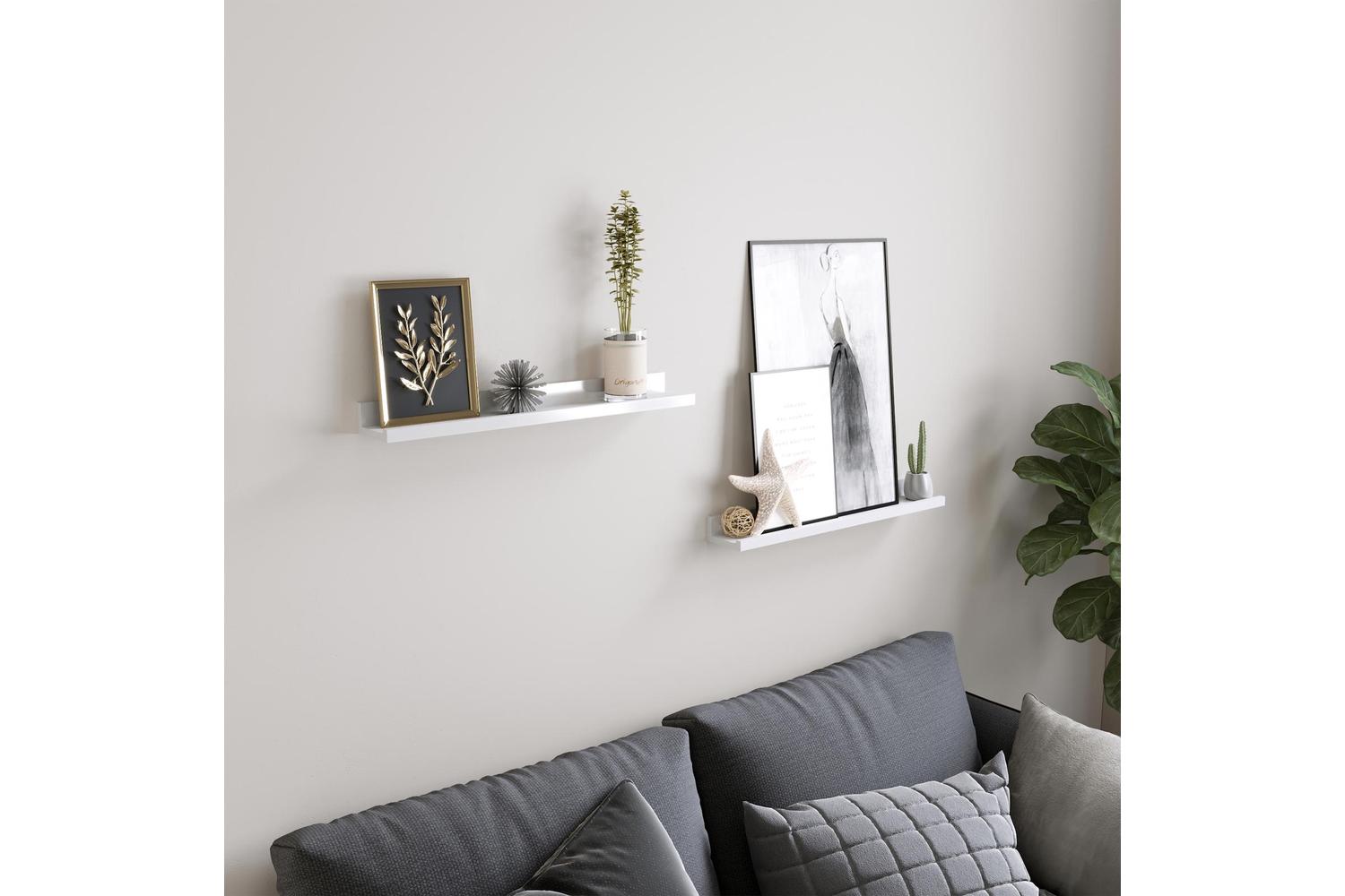 Songmics Floating Shelving Ledge | White-4