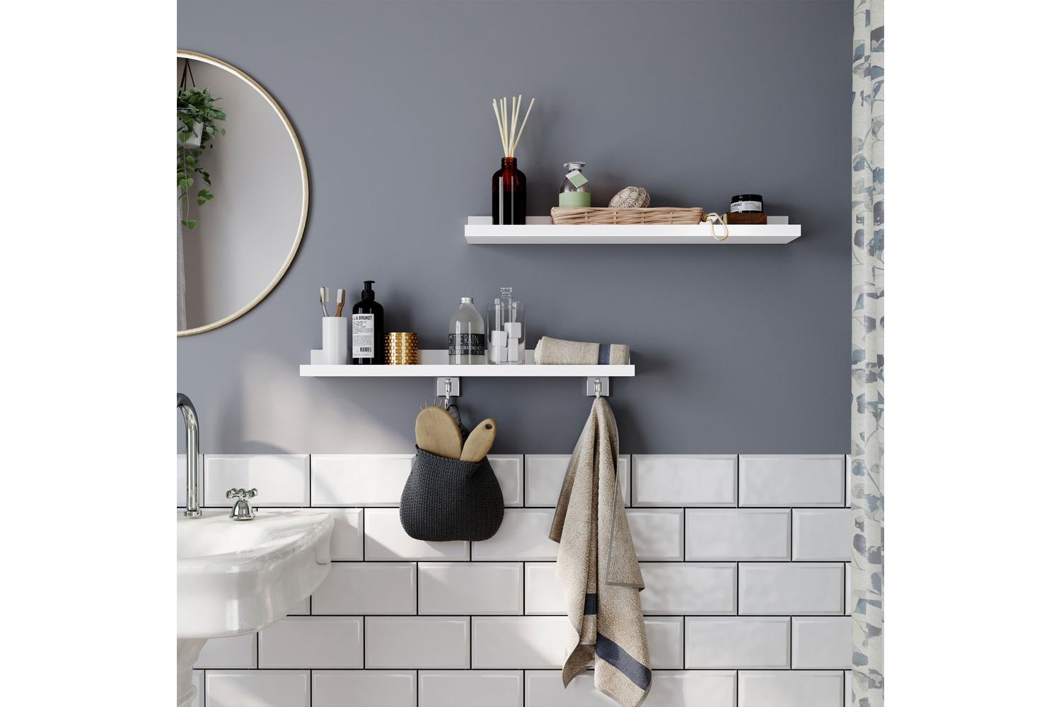 Songmics Floating Shelving Ledge | White-5