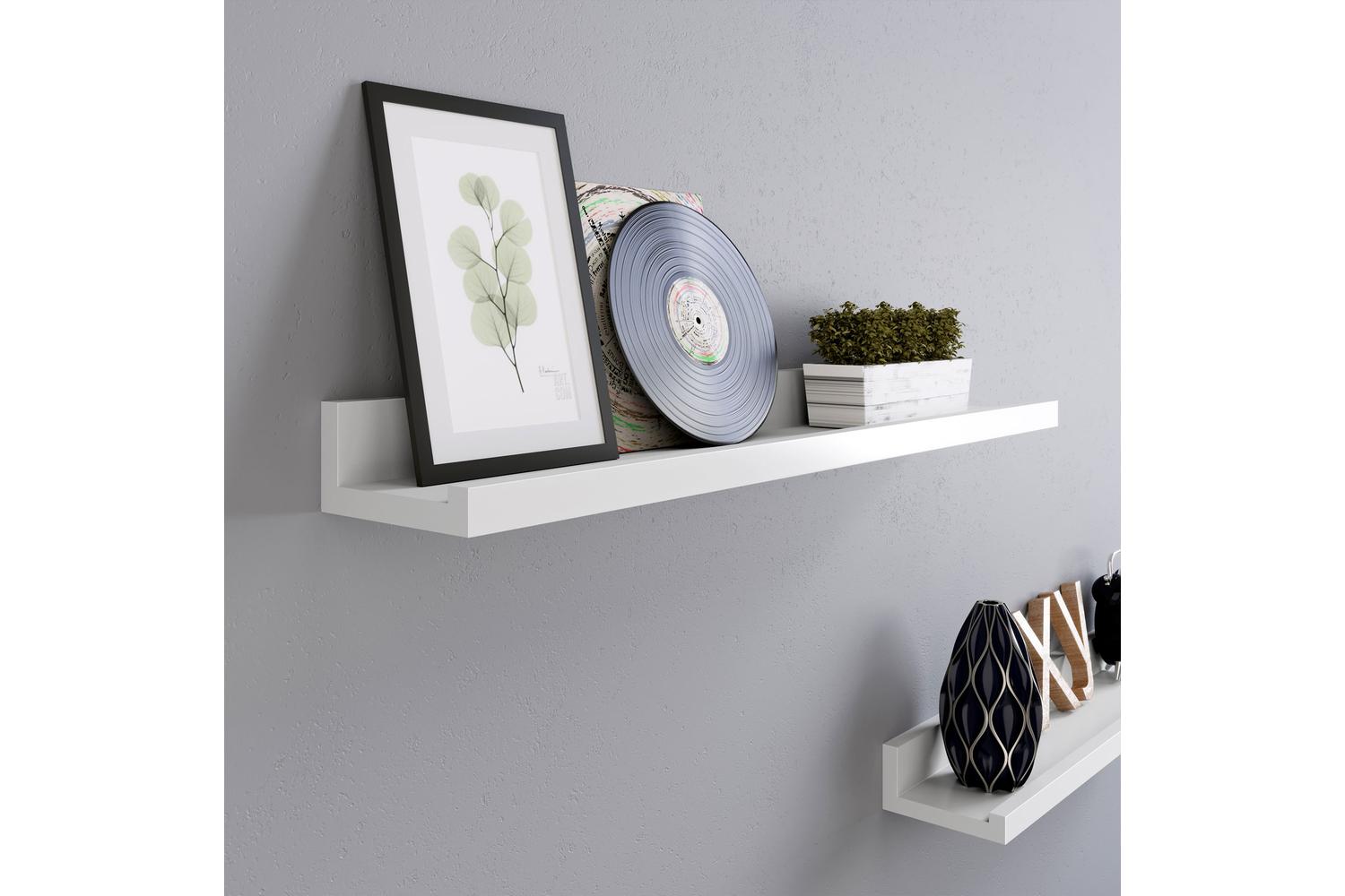 Songmics Floating Shelving Ledge | White-6