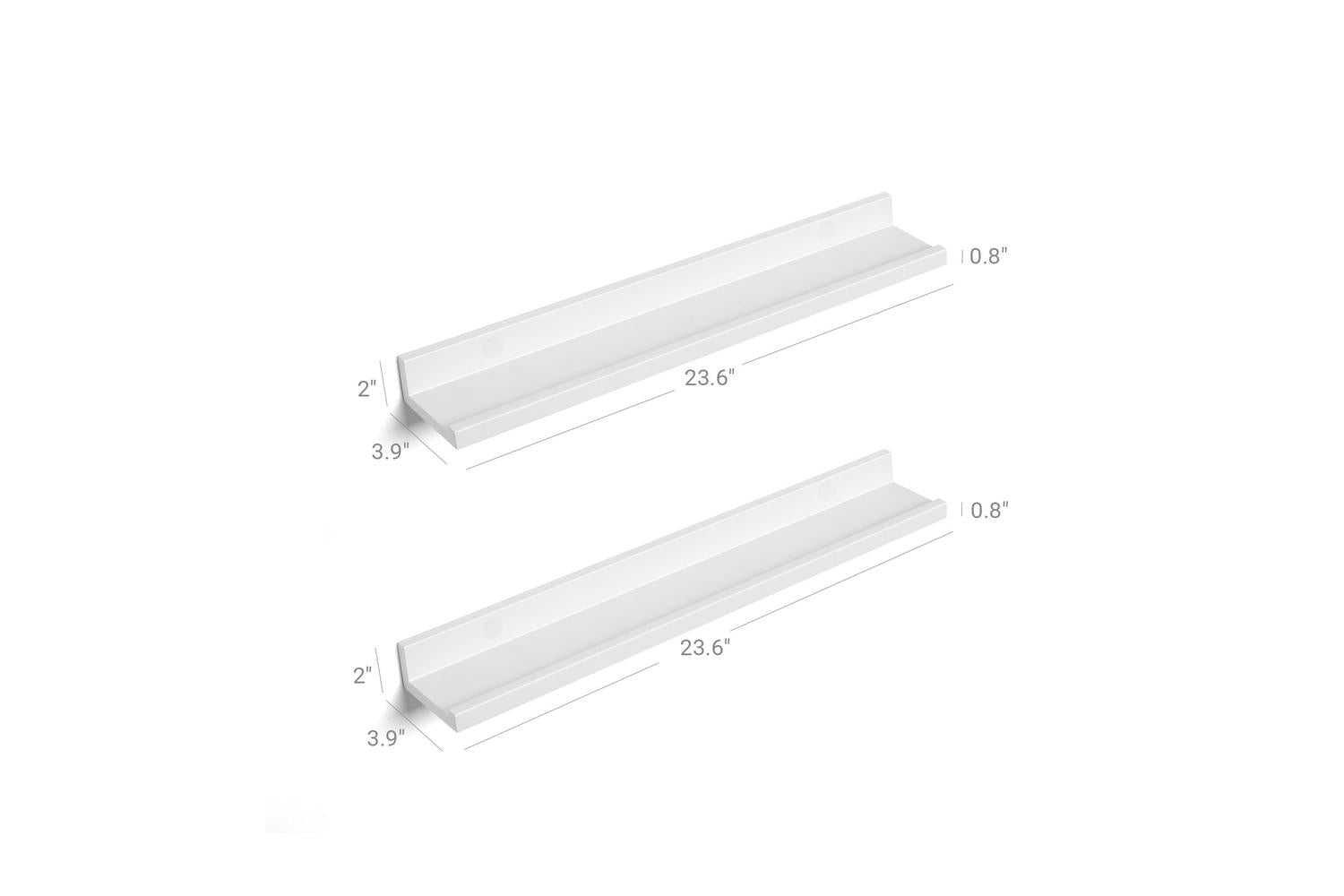 Songmics Floating Shelving Ledge | White-8
